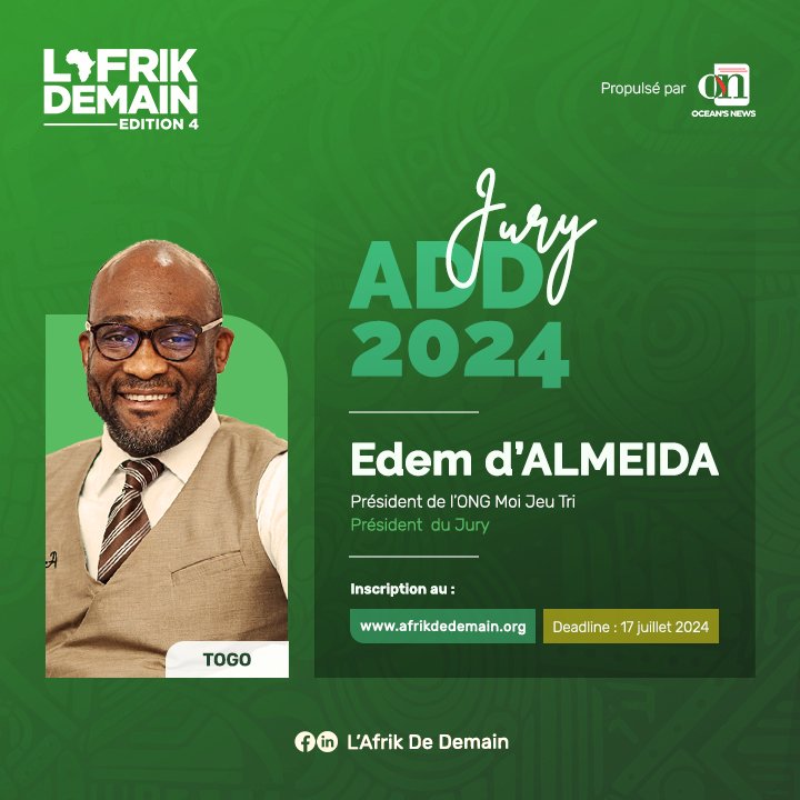 Edem d’ALMEIDA : Président du Jury ADD 2024