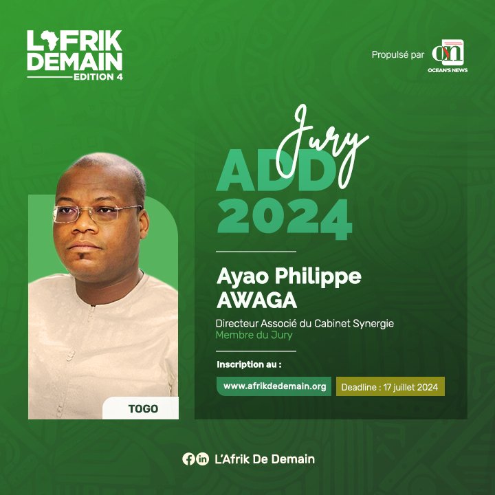 Ayao Philippe AWAGA : Membre du Jury ADD 2024