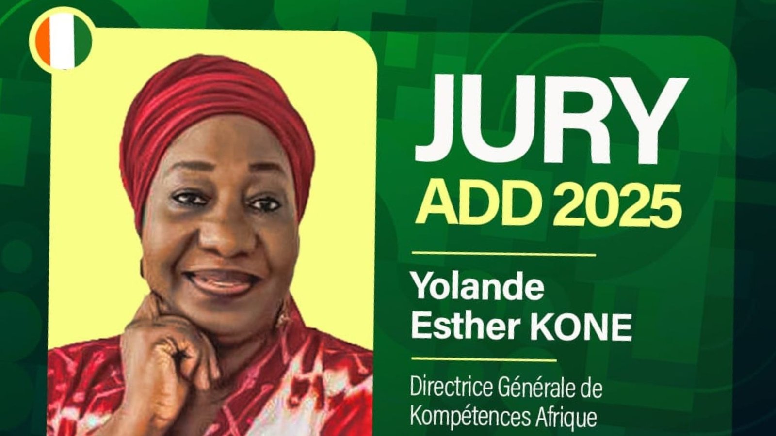 Yolande Esther Koné : Membre du jury ADD 2025